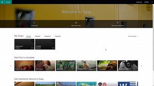 Microsoft Sway Course Section 5 Creating New Sway using Topics