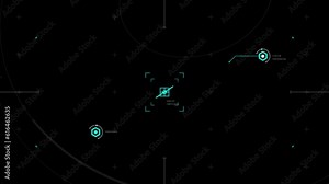 Digital technology elements. Hitech-style tech HUD element. Suitable for graphic design.