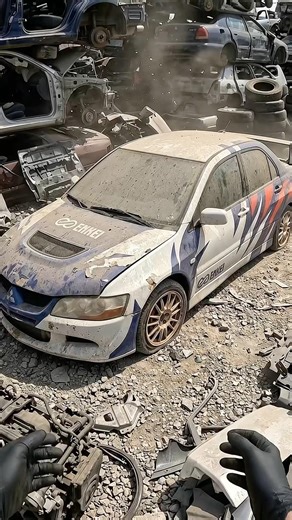 Abandoned Mitsubishi Lancer Rebuilt! 😳🔥#carrestoration #needforspeedmostwanted #lancer