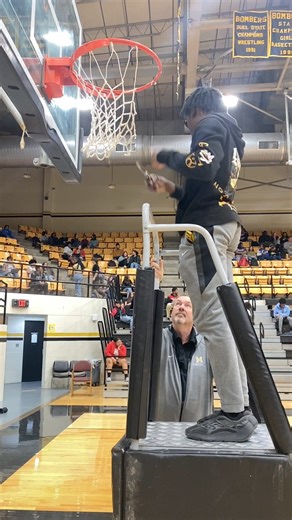 6.3K views · 138 reactions | The Midwest City High School Bombers, the Class 5A State Boys Basketball Champions, cut the net down from their home gym to commemorate a season full of #BomberMagic during an assembly today. #mdurpose | Mid-Del Schools (Oklahoma) | Facebook