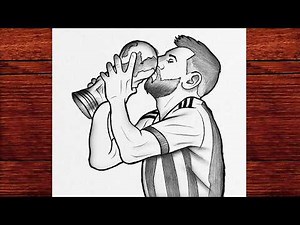 How to Draw Messi for the 2026 World Cup ⚽ | Easy Step by Step Football Drawing Tutorial