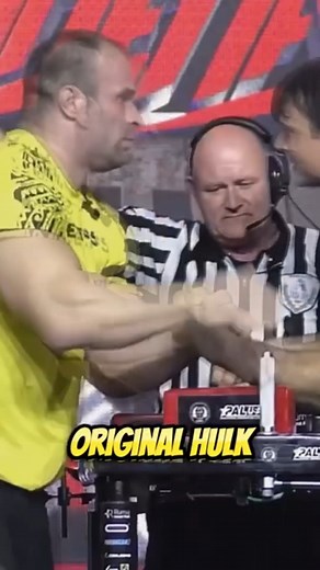 New Hulk vs. Original Hulk #trending #armwrestling #biceps | World of Strength