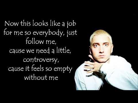 Eminem - Without me (lyrics on screen)