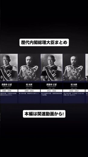 【政治】歴代内閣総理大臣まとめ #歴代 #history #総理大臣 #高市早苗