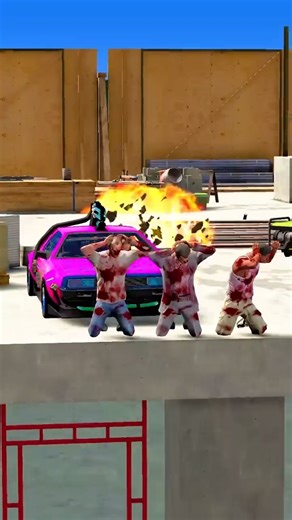 GTA V : MAFIA GIRL KILL MICHAEL & FRANKLIN & TREVOR 😮 #shorts #gta5 #youtubeshorts