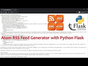 Atom RSS Feed Generator with Python Flask