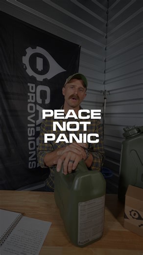 Cana Provisions on Instagram: "You have a choice right now to either start putting a plan in place OR refine an existing plan that will allow you to have peace in the midst of circumstances that will trigger panic in the majority of people. If you haven't started planning, we emplore you, no matter how small of a step - start planning now. Proper prior planning prevents poor performance. That way, you can choose peace, not panic. #waterplan #respectthewater #peacenotpanic"