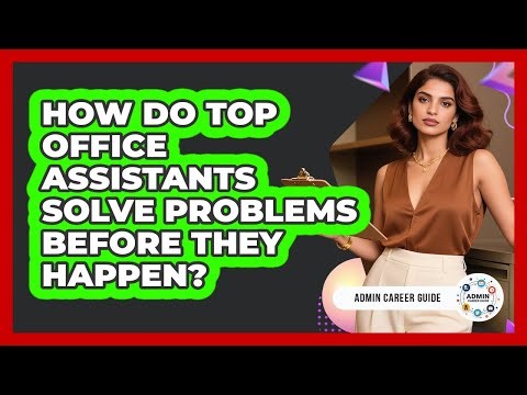 How Do Top Office Assistants Solve Problems Before They Happen? - Admin Career Guide