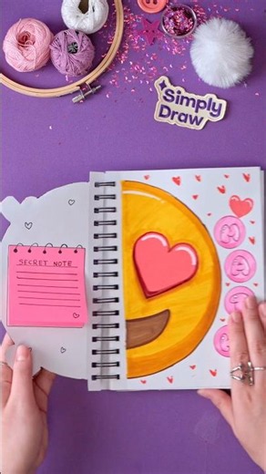 DIY Cute Emoji Front Page 😍🥰 #frontpage