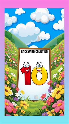 backward counting from 10 to 1 #counting #staylittlechannel