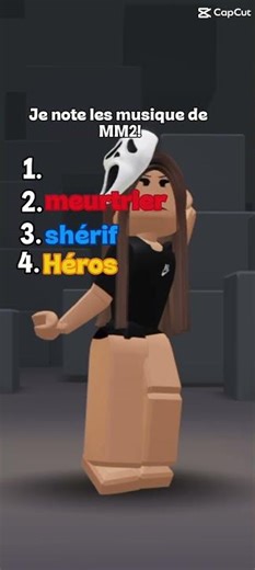 Je note les musique mm2 !! #roblox #rblx # mm2 #robloxshorts