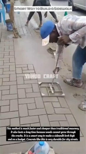 Smart Way to Build a Sidewalk