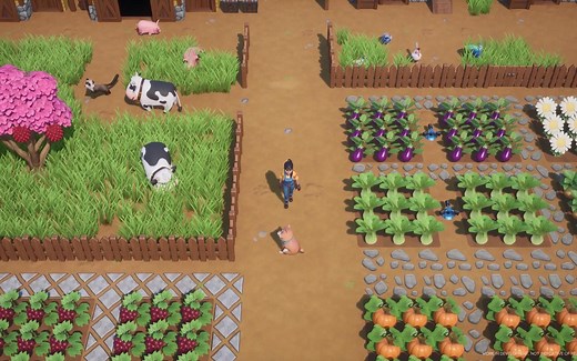 一款设定在热带岛屿上的传统农场模拟游戏《珊瑚岛》（Coral Island）