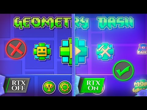 RTX:ON First Shaders From Geometry Dash | Levels By RobTop