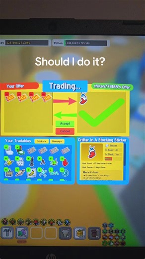 Spongus (@spongus5)’s video of bee swarm simulator