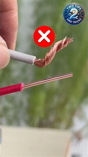 How to splice stranded and solid wire together. #satisfying #ideas #tips #electrical #diy