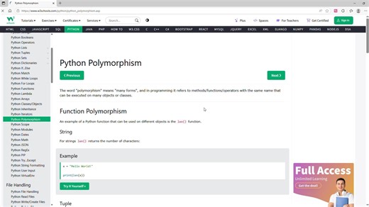 62 多态性 W3School Polymorphism
