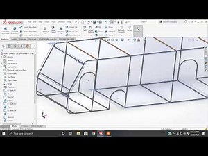 Bus frame design in solidworks using WELDMENTS