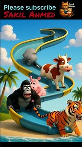 Funny 3D Animal Cartoon | Cute Dancing Animals for Kids | Funny Zoo Short Video 🐶🦁🐵#shorts