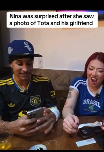 Nina was surprised after she saw a photo of Tota and his girlfriend #nina #tota #streammoment #irlstream #viralshorts