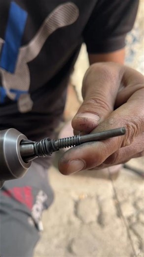 "Crafting a Perfect Iron Spring with a Hand Drill" #springmaking #handdrill #youtube #youtubeshort