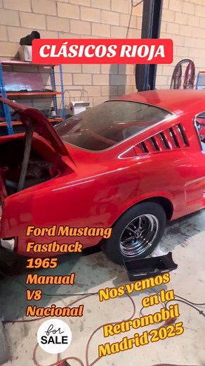 Ford Mustang Fastback. 1965. V8. Manual. www.ClasicosRioja.com #clasicosrioja #cochesclasicos #fordmustang #mustang #ifema | Ivan Clasicos Rioja