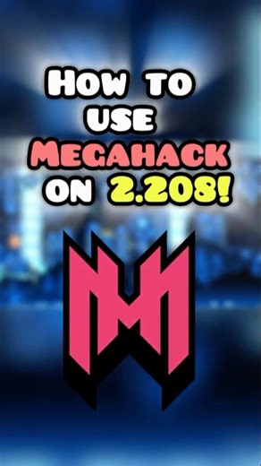 HOW TO USE MEGAHACK V9 IN 2.208!! #geometrydash #gdupdate #gd #shorts