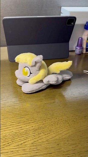 A cute Derpy #mlp #mylittlepony #derpy #derpyhooves #plush credit: HibiscusStitch & EquinePaletteArt