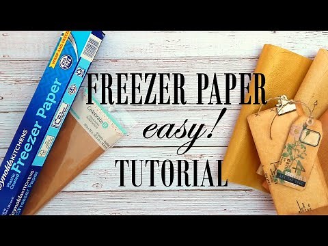 How To Use FREEZER PAPER to Make FAUX LEATHER! Step by Step EASY TUTORIAL! #JunkJournals
