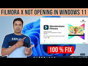 Wondershare Filmora X Not Opening in Windows 11 | How To Install Filmora X In Windows 11