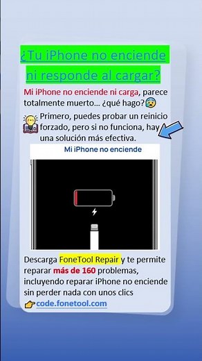 Mi iPhone Se Apagó y No Prende Ni Carga✅Solución Paso a Paso 2026 #iphone #reparación #fyp #tech