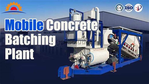 Easy Operation Concrete Mixing Plant 60m3/hr Portable Concrete Batch Plant  Ready Mix Concrete Plant