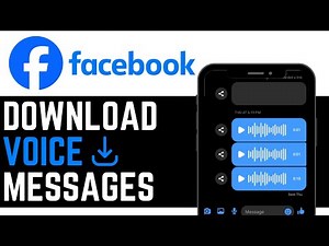 How To DOWNLOAD FACEBOOK MESSENGER VOICE MESSAGES! | BEST NEW METHOD 2025!