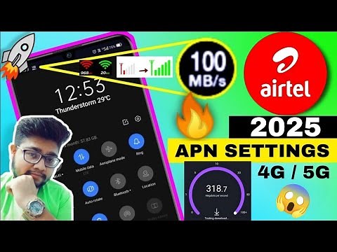 Airtel APN Settings 4G/5G 2025 | Airtel Network Problem Solution | Airtel Slow Internet Not Working