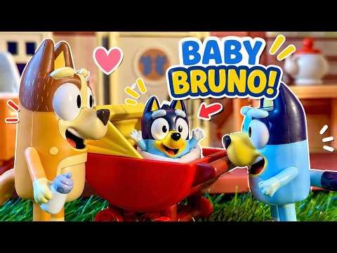Baby Bruno ‼️ Meet Bluey’s brother 🤯 Pretend Play with Bluey Toys