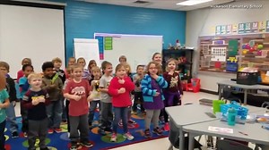 Young school children sing Happy Birthday with sign language for their deaf custodian - his reaction is priceless! | Young America's Foundation