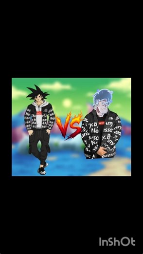 drip Goku vs drip Shaggy 😲 awesome fight#viral #short #anime #goku #naruto #gojo #dbs #dbz
