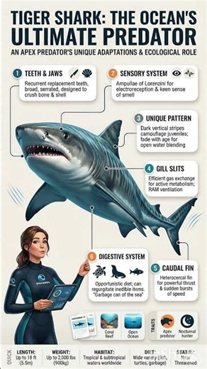 “Why Tiger Sharks Are So Dangerous? (3D Animation)”