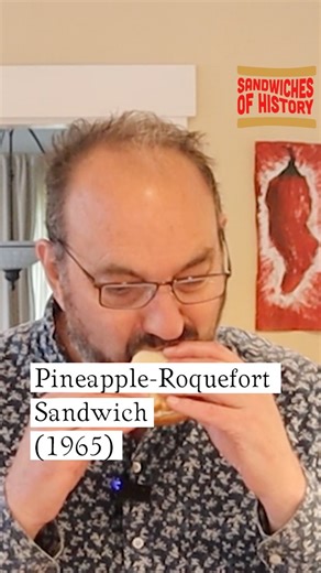 Kicking 2026 off right with what seemed like an oddball sandwich from 1965’s Cookin’ with Dr. Pepper. Now, I know folks use Dr. Pepper in all kinds of recipes but the combo of tangy Roquefort (which is a blue cheese) and Dr. Pepper didn’t quite sound right to me. Well, about that… At any rate, I found out about this cookbook via post on the Instagram account june_cleavers_vintage_closet_ which linked to a different recipe. Snag some Sandwiches of History hoodies, t-shirts, beanies, and more! htt