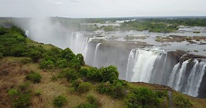 Aerial View to the Victoria Falls, Zimbabwe