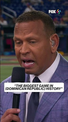 'BIGGEST game in Dominican Republic history' 👀 #arod #worldbaseballclassic #usa #dominicanrepublic