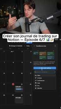 Creating your trading journal on Notion (episode 6)
