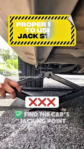 Knowing how to use a car jack properly is a skill every driver should have. Always park on a flat surface, engage the parking brake, and place the jack on the correct lift point before raising the car. Small steps like these saves lives and prevent damage to your vehicle. At Safe Driving School Las Vegas, we teach real driving knowledge that prepares you for real situations on the road. 🚗 For Driver’s Ed behind-the-wheel training that actually prepares you for the real world. Book your spot. Dr
