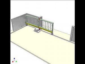 Slide folding gate