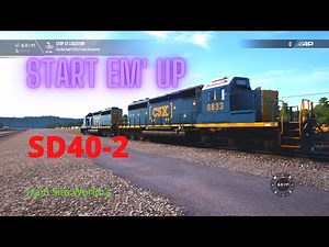 How TO!!! Start the SD40-2/TSW2-Sand Patch Grade