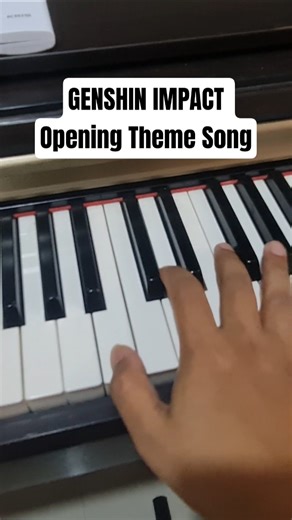 GENSHIN IMPACT Opening Theme Song Piano #shorts #shortvideo #genshinimpact