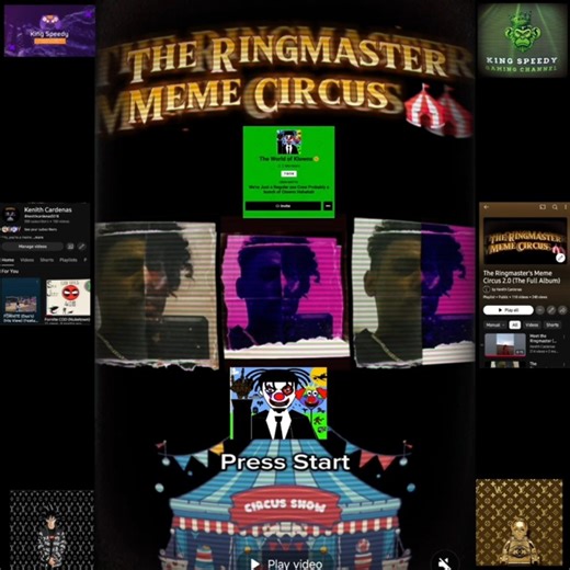 Welcome To The Ringmaster's Meme Circus 2.0 Introduction Song (Gaming and Album Promotion)