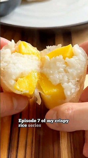 Mango Sticky Rice in Crispy Rice Paper