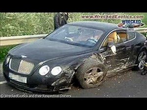 Wrecked exotics and bad crashes