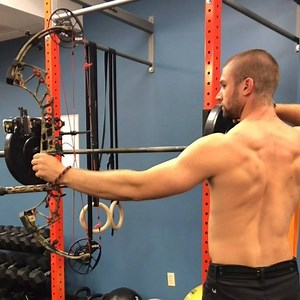 Position your shoulder in the middle between reaching and retracted....